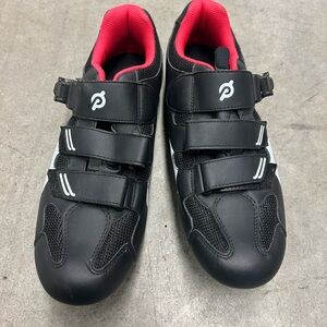 Peloton Black and Red Cycling Shoes